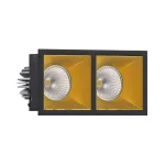 Встраиваемый светодиодный светильник LeDron RISE KIT RISE KIT 2 LED 3000K Black-Gold