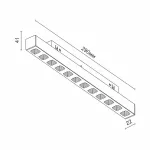 Светодиодный светильник для магнитной системы LeDron Sagi style Sagi style 290 ZIGBEE 4000K White