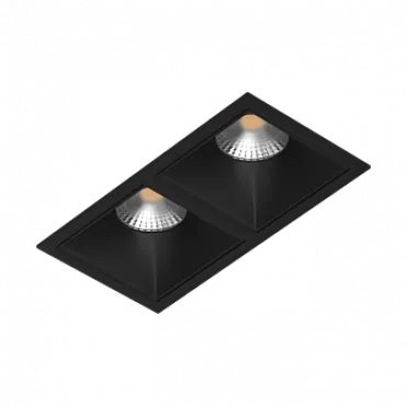 Встраиваемый светодиодный светильник LeDron LEVEL SQ 2 GOLD/BLACK