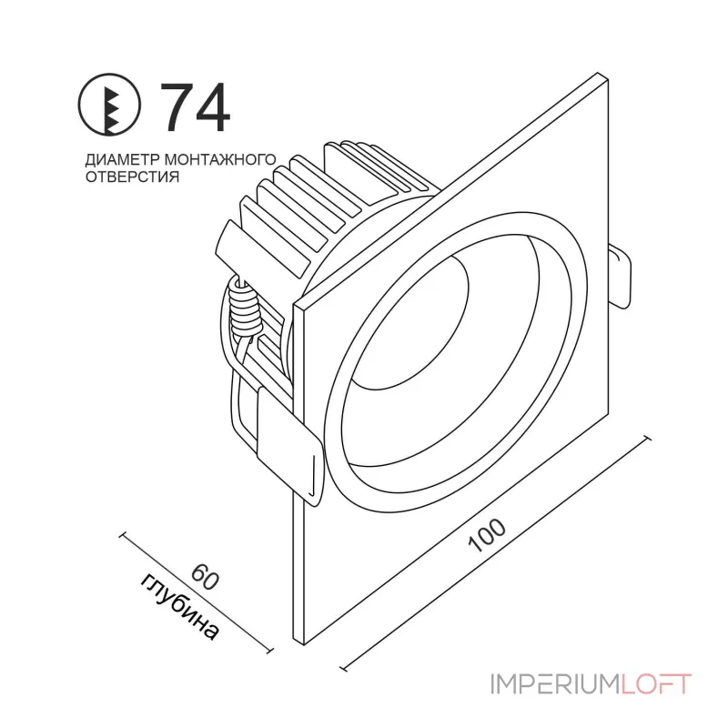 Встраиваемый светодиодный светильник LeDron LEVEL LEVEL SQ Black 4000K от ImperiumLoft Встраиваемый светодиодный светильник LeDron LEVEL LEVEL SQ Black 4000K от ImperiumLoft