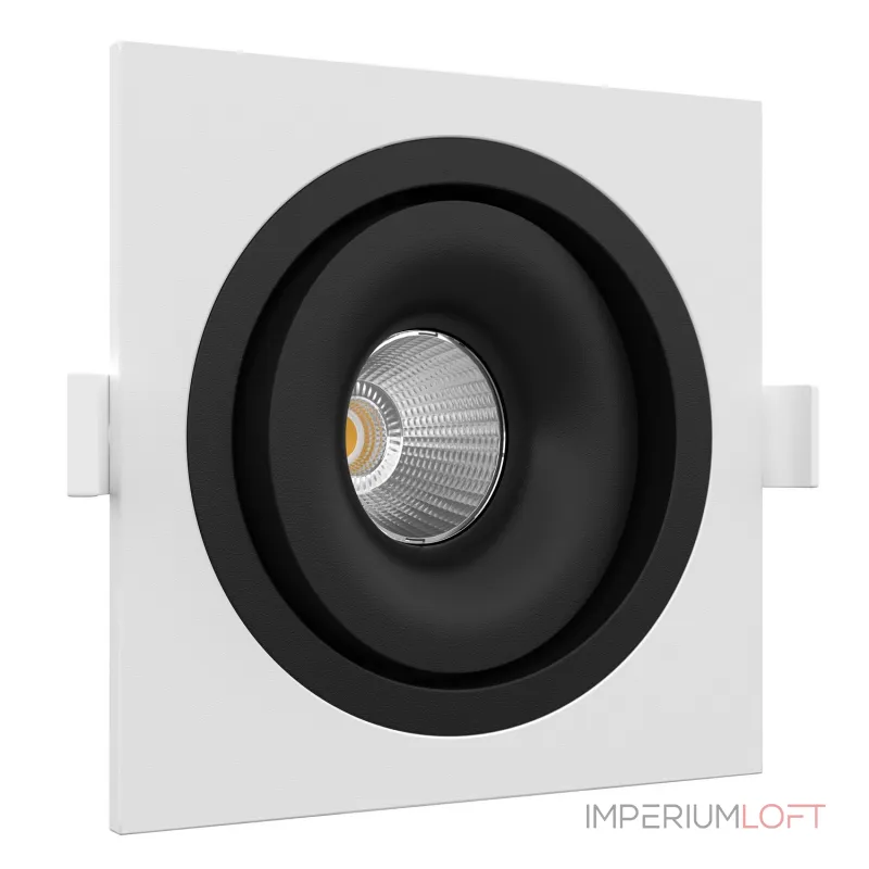Встраиваемый поворотный светодиодный светильник LeDron MJ1006 MJ1006 SQ White-Black 4000K