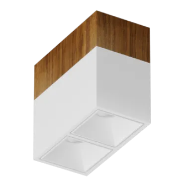 Потолочный светильник Ledron KUBING 2 Wooden 130 White 4000K