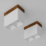 Потолочный светильник Ledron KUBING 2 Wooden 130 White 4000K