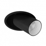 Встраиваемый поворотный светильник под сменную лампу LeDron MJ-1130 Black-White