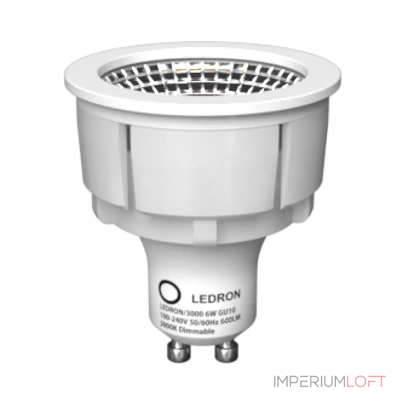 Светодиодная лампа GU10 6W 3000K Ledron LDR-GU10 6W 3000K