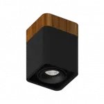 Потолочный светодиодный светильник LeDron TUBING WOODEN TUBING Wooden 30 Black TRIAC
