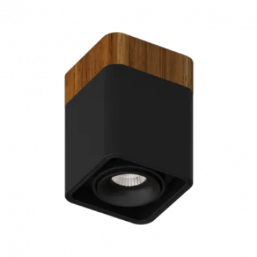 Потолочный светодиодный светильник LeDron TUBING WOODEN TUBING Wooden 30 Black TRIAC