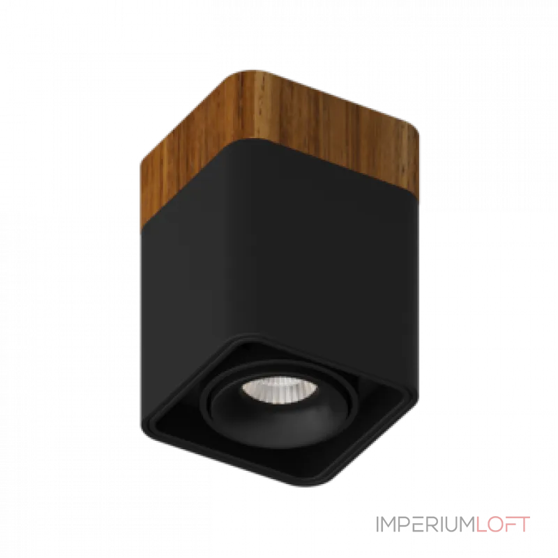 Потолочный светодиодный светильник LeDron TUBING WOODEN TUBING Wooden 30 Black TRIAC