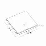 Выключатель одноклавишный LeDron Zigbee XZ-ACK101 Black от ImperiumLoft