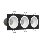 Встраиваемый светодиодный светильник LeDron LH07H-R LH07H-R SQ3 Black-White
