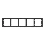 Рамка на 5 постов для розеток и выключателей LeDron 5 Frame PC Grey