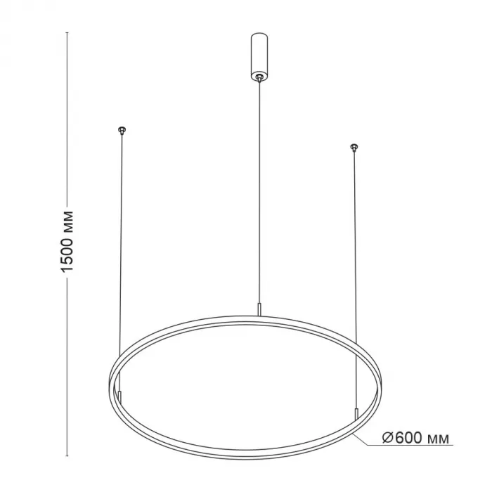 Подвесной светодиодный светильник LeDron LED ROUND 5613I-838RPP-WH-3 от ImperiumLoft