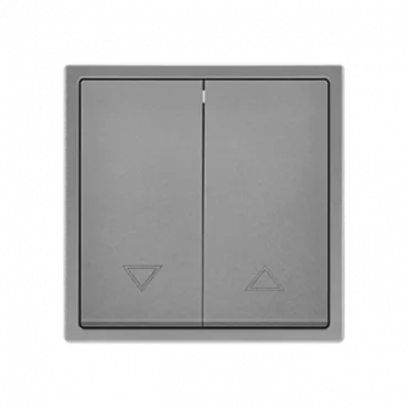 Двухклавишный жалюзийный выключатель LeDron 2 Gang Curtain Switch Light Grey Двухклавишный жалюзийный выключатель LeDron 2 Gang Curtain Switch Light Grey