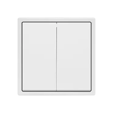 Двухклавишный проходной переключатель FORKEL 2 Gang 2 Way White