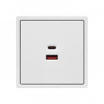 USB зарядное устройство типа A+С LeDron USB Socket A+C 65W White