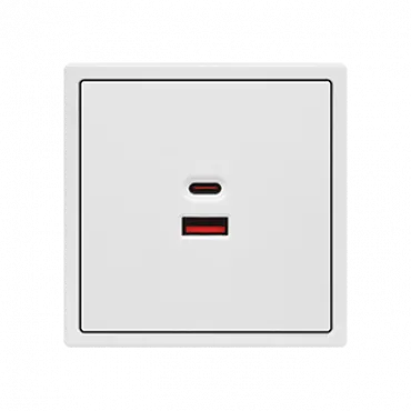 USB зарядное устройство типа A+С LeDron USB Socket A+C 65W White USB зарядное устройство типа A+С LeDron USB Socket A+C 65W White
