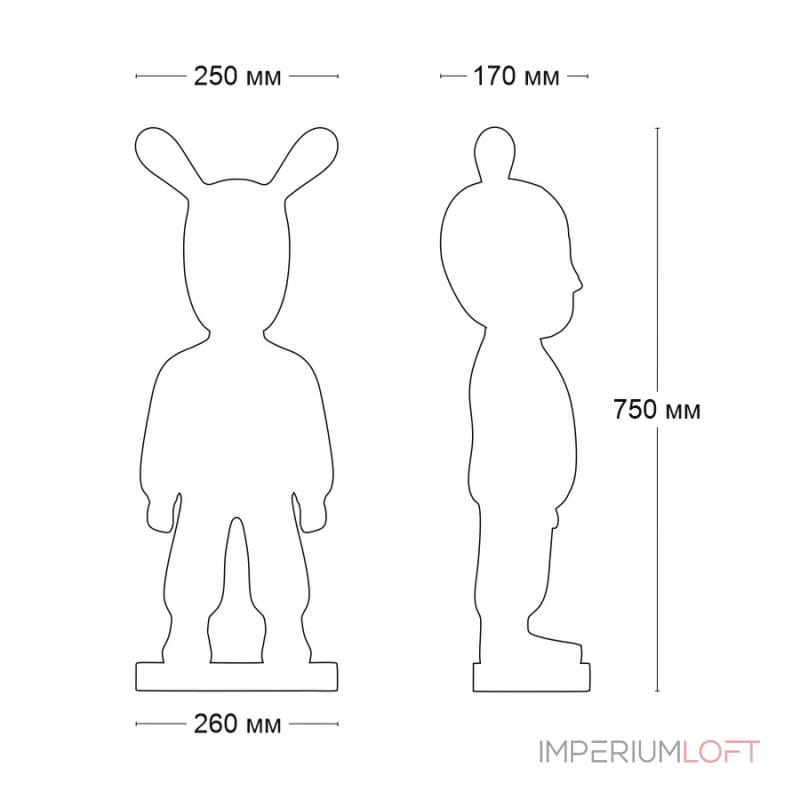 Дизайнерская статуэтка LeDron Бандит 180Y-P от ImperiumLoft Дизайнерская статуэтка LeDron Бандит 180Y-P от ImperiumLoft