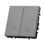 Двухклавишный жалюзийный выключатель LeDron 2 Gang Curtain Switch Light Grey от ImperiumLoft