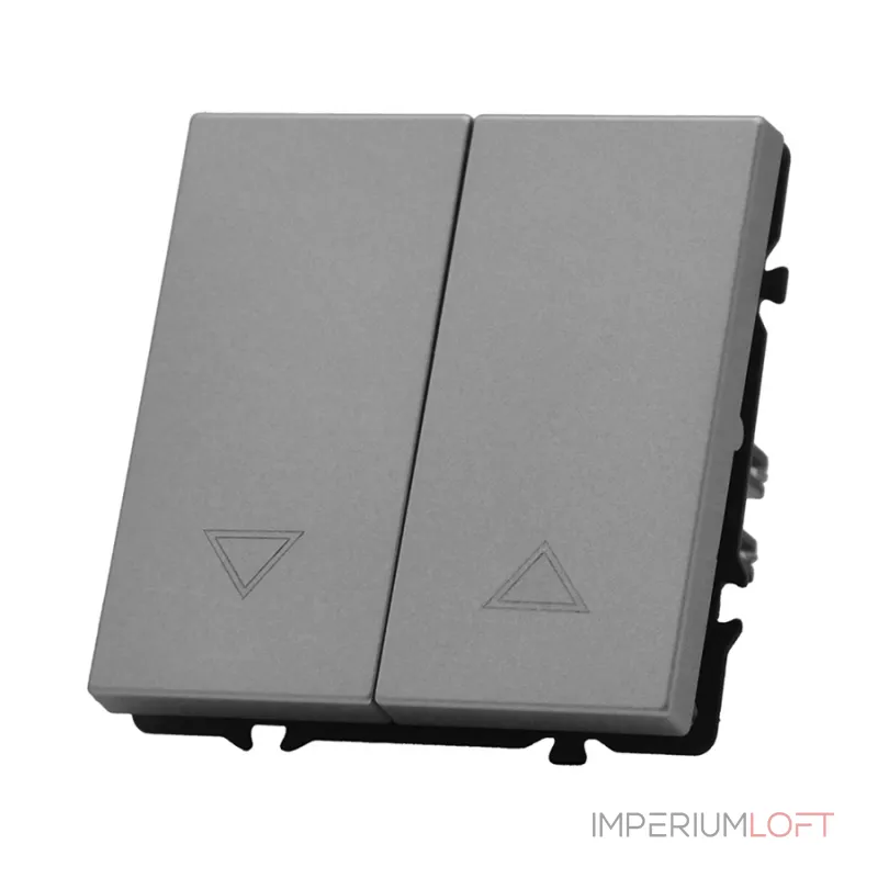 Двухклавишный жалюзийный выключатель LeDron 2 Gang Curtain Switch Light Grey от ImperiumLoft