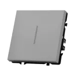 Одноклавишный проходной переключатель с LED-подсветкой LeDron 1 Gang 2 Way LED Light Grey