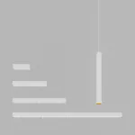 Подвесной светодиодный светильник Ledron SAGITONY E T40 White-Gold 4000K от ImperiumLoft