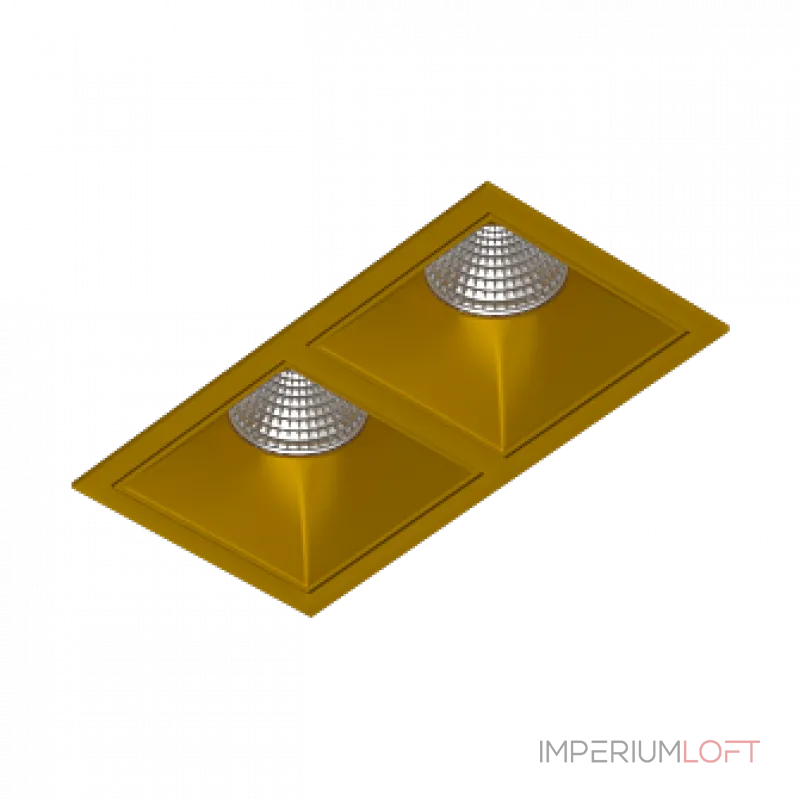 Встраиваемый светодиодный светильник LeDron RISE KIT RISE KIT 2 LED 4000K Gold