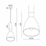 Подвесной светильник LeDron OVERAL WOOD OVERAL C Wood 185