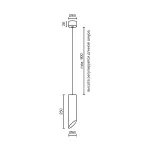Подвесной светильник LeDron SLC78008-P SLC78008-7W-25-P Wh-Bl