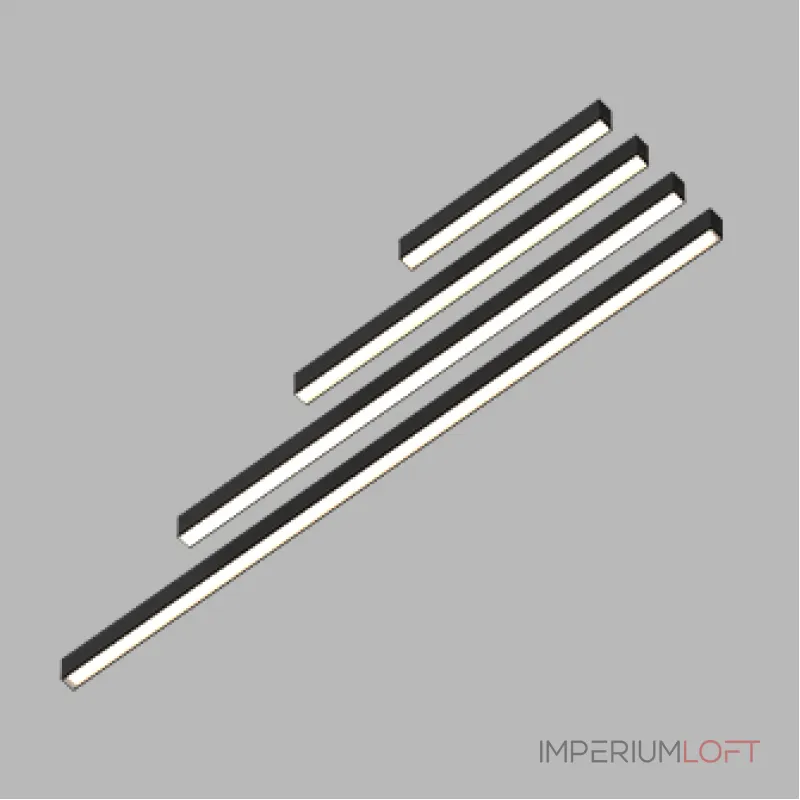 Потолочный светодиодный светильник LeDron LINE GULAR LINE GULAR 1653 Black 4K Потолочный светодиодный светильник LeDron LINE GULAR LINE GULAR 1653 Black 4K