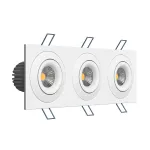 Встраиваемый поворотный светодиодный светильник LeDron LH07SB-R LH07SB-R SQ3 White 30W 3000K DIM TRIAC