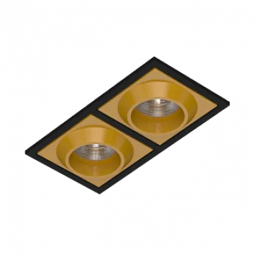 Встраиваемый светодиодный светильник LeDron GIZA GIZA SQ2 Black-Gold