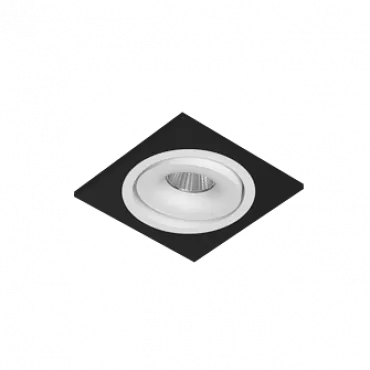 Встраиваемый поворотный светодиодный светильник LeDron MJ1006 MJ1006 SQ Black-White