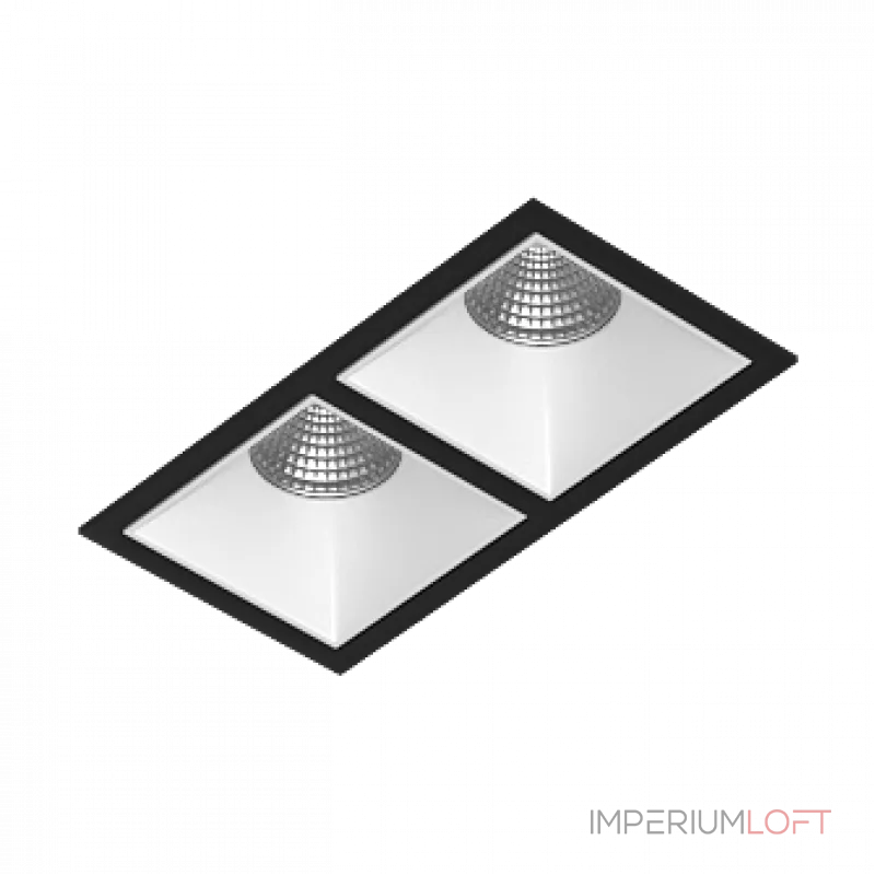 Встраиваемый светодиодный светильник LeDron RISE KIT RISE KIT 2 LED 3000K Black-White