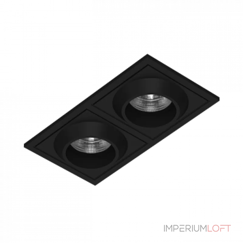 Встраиваемый светодиодный светильник LeDron GIZA GIZA SQ2 Black 4000K