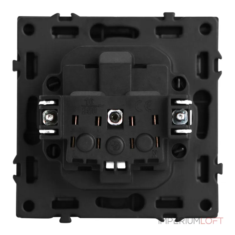 Розетка одинарная с заземлением с крышкой с защитными шторками LeDron EU Socket with Waterproof Cover Cashmere Розетка одинарная с заземлением с крышкой с защитными шторками LeDron EU Socket with Waterproof Cover Cashmere