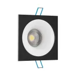 Встраиваемый светильник под сменную лампу LeDron AO1501091 AO1501091 SQ Black-White