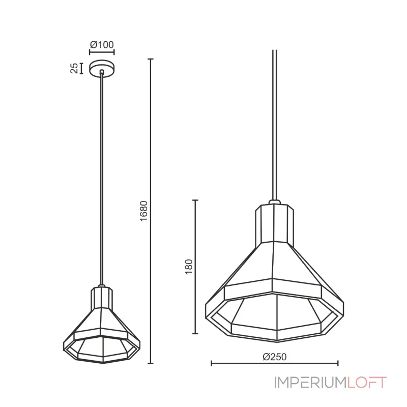 Подвесной светильник LeDron SCOPE MH-2516W от ImperiumLoft Подвесной светильник LeDron SCOPE MH-2516W от ImperiumLoft