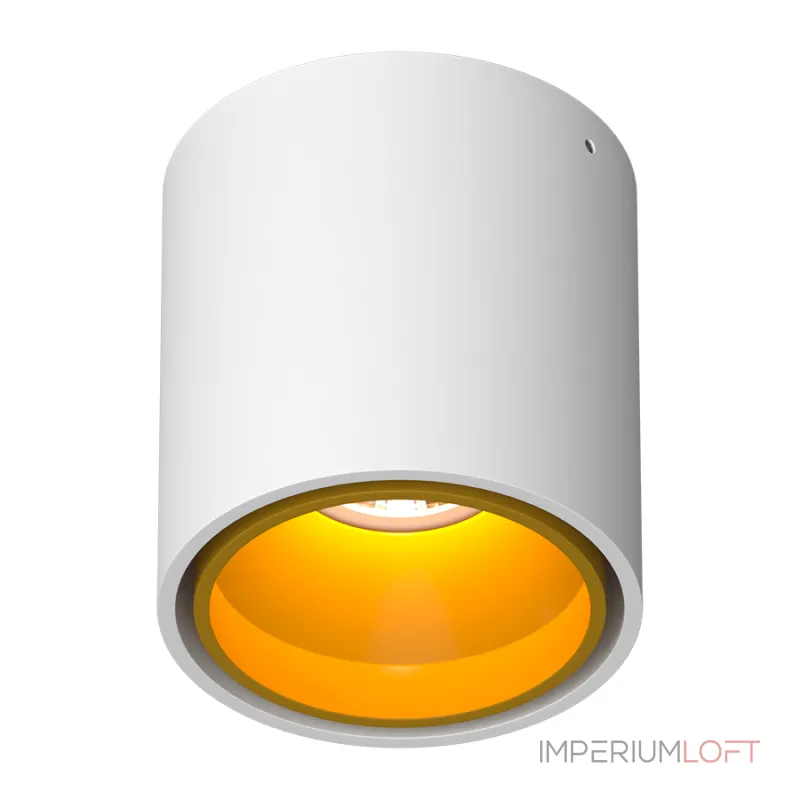 Потолочный светильник под сменную лампу LeDron KEA KEA R ED GU10 White-Gold