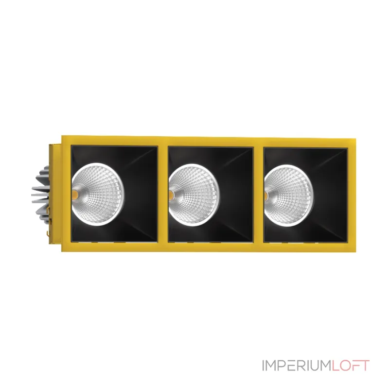 Встраиваемый светодиодный светильник LeDron RISE KIT RISE KIT 3 LED 3000K Gold-Black от ImperiumLoft