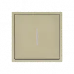 Одноклавишный выключатель с LED-подсветкой LeDron 1 Gang 1 Way LED Cashmere