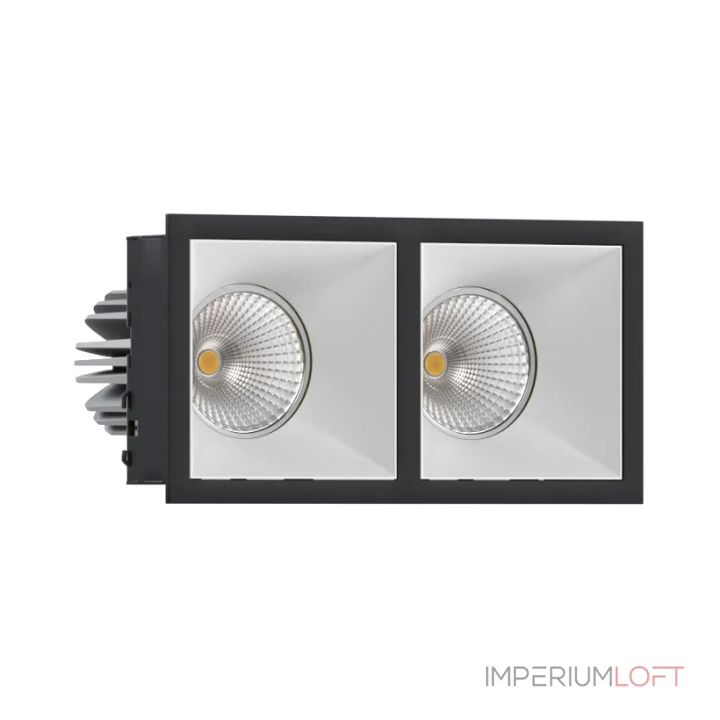 Встраиваемый светодиодный светильник LeDron RISE KIT RISE KIT 2 LED 3000K Black-White