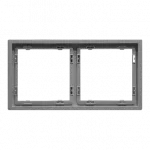 Рамка на 2 поста для розеток и выключателей LeDron 2 Frame PC Light Grey