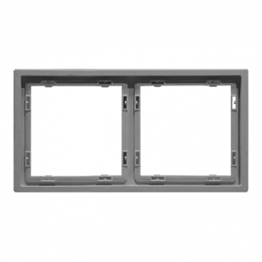 Рамка на 2 поста для розеток и выключателей LeDron 2 Frame PC Light Grey Рамка на 2 поста для розеток и выключателей LeDron 2 Frame PC Light Grey