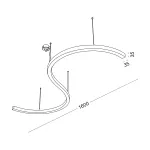 Подвесной светильник LeDron LED SNAKE LED SNAKE Mini White 3000K