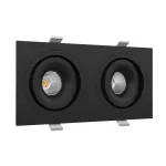 Встраиваемый поворотный светодиодный светильник LeDron MJ1006 MJ1006 SQ2 Black 4000K