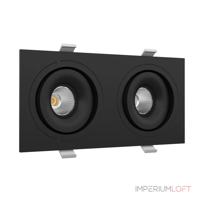 Встраиваемый поворотный светодиодный светильник LeDron MJ1006 MJ1006 SQ2 Black 4000K