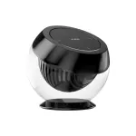 Кнопка на стеклянном держателе Crystal Smart Knob Black от ImperiumLoft