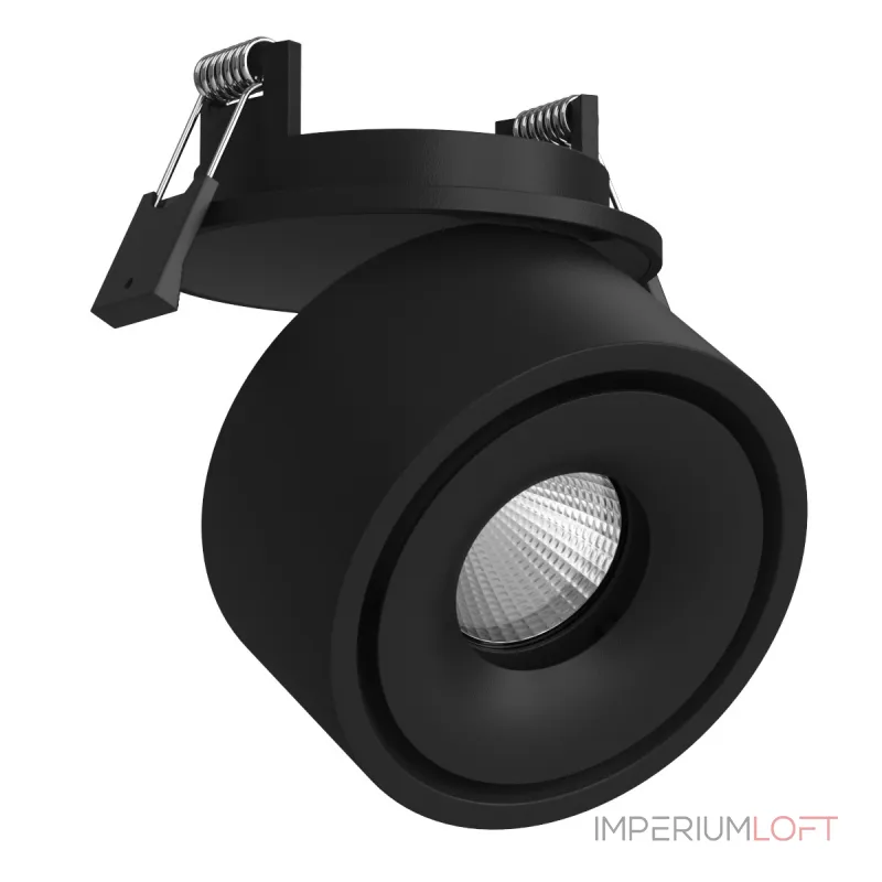 Встраиваемый поворотный светодиодный светильник LeDron LB8 Black 4000K