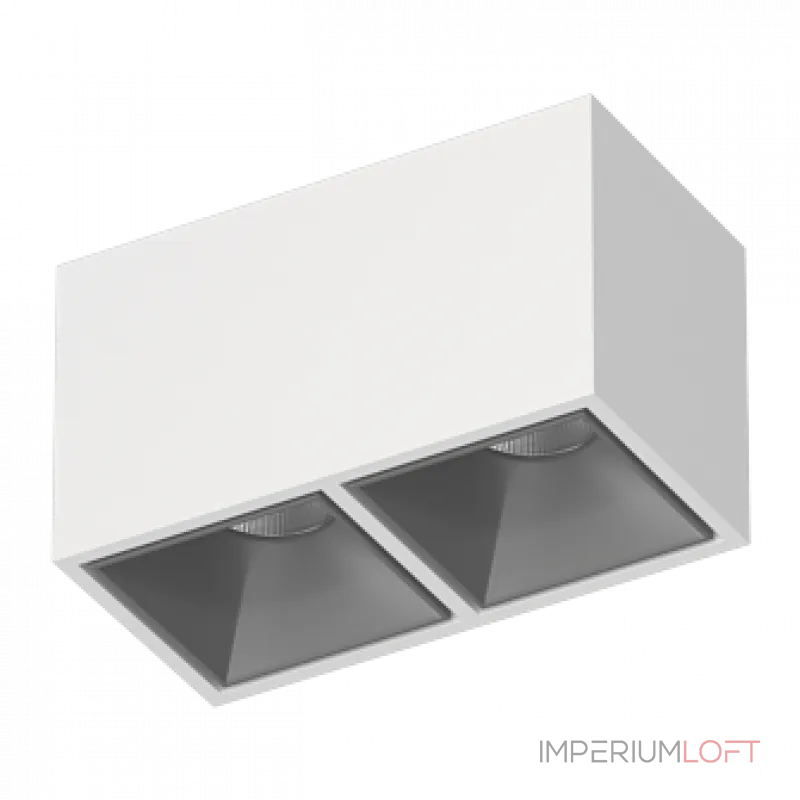 Потолочный светодиодный светильник LeDron KUBING KUBING 2 White-Grey TRIAC 4000K
