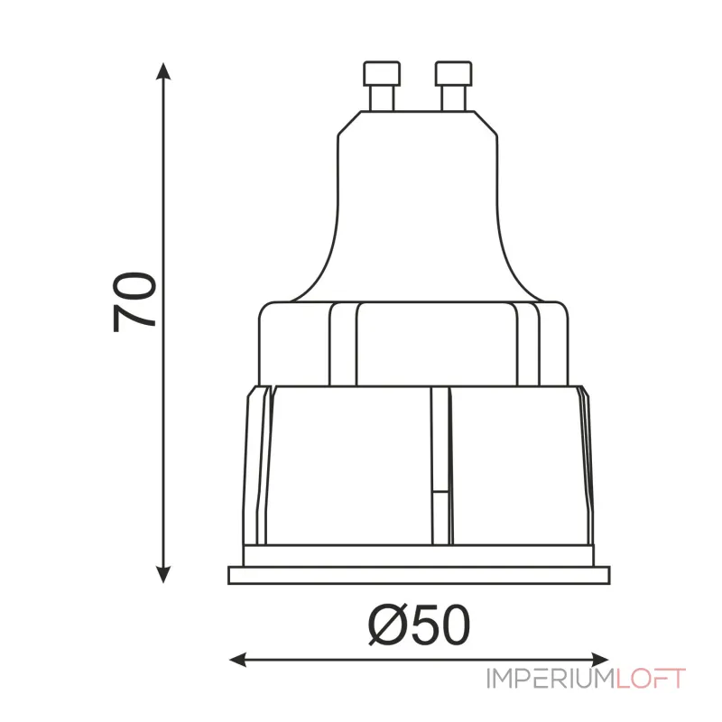 Светодиодная лампа LeDron LDR-GU10 9W 3000K